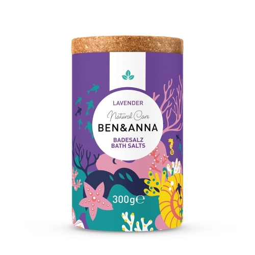 Ben & Anna Naturalna sól do kąpieli, lawenda, Cosmos Natural 300g