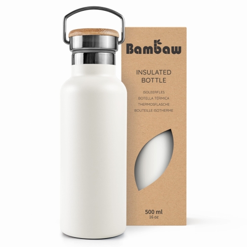 Bambaw Butelka termiczna ze stali nierdzewnej Polar White 500 ml