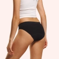Love Luna Majtki menstruacyjne seamfree TEENS BIKINI dla dziewczynek, czarne, średnie krwawienie