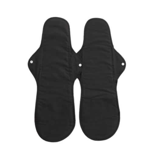 Imse Podpaska wielorazowa długa na noc, czarna, 2 sztuki.png