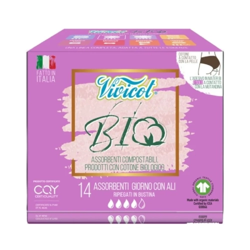 Vivicot organiczne podpaski ze skrzydełkami