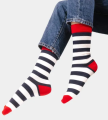 Kabak Skarpetki z bawełny organicznej Marynarskie Paski 36-41
