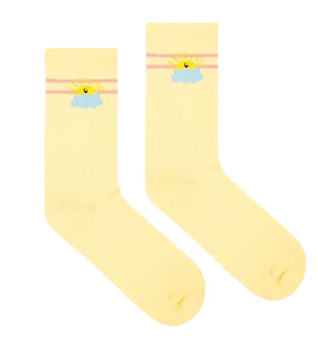 Kabak Skarpetki sportowe z bawełny organicznej Słońce 36-41