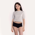 Selenacare Majtki menstruacyjne dla nastolatek Teens Hipster, czarne, średnie krwawienie