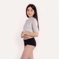 Selenacare Majtki menstruacyjne dla nastolatek Teens Hipster, czarne, średnie krwawienie