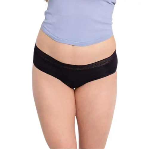 Selenacare Majtki menstruacyjne Modern Hipster, czarne, obfite krwawienie .webp