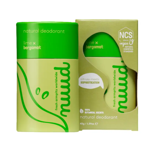 Nuud Naturalny, Wegański dezodorant w sztyfcie Lime x Bergamot 45 g