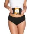 Love Luna Zestaw majtek menstruacyjnych MIDI BRIEF 2 szt plus etui, czarne, średnie krwawienie.webp