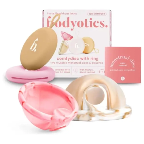 bodyotics Dysk menstruacyjny Deluxe Soft Beige & Pink (2 szt.).webp