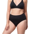 WUKA Kąpielowe majtki menstruacyjne SWIM HIGH, czarne, lekkie krwawienie.webp