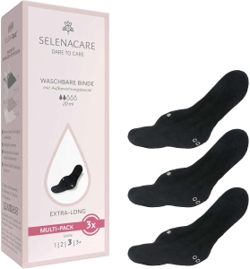 Selenacare Wielorazowa podpaska higieniczna, rozmiar 3, 20 ml, 3 sztuki