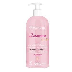 4organic Naturalny płyn do higieny intymnej na bazie aktywnej żurawiny 350 ml