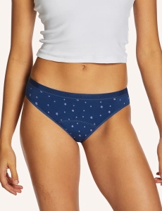Love Luna Majtki menstruacyjne TEENS BIKINI dla dziewczynek, Blue Blossom, średnie krwawienie