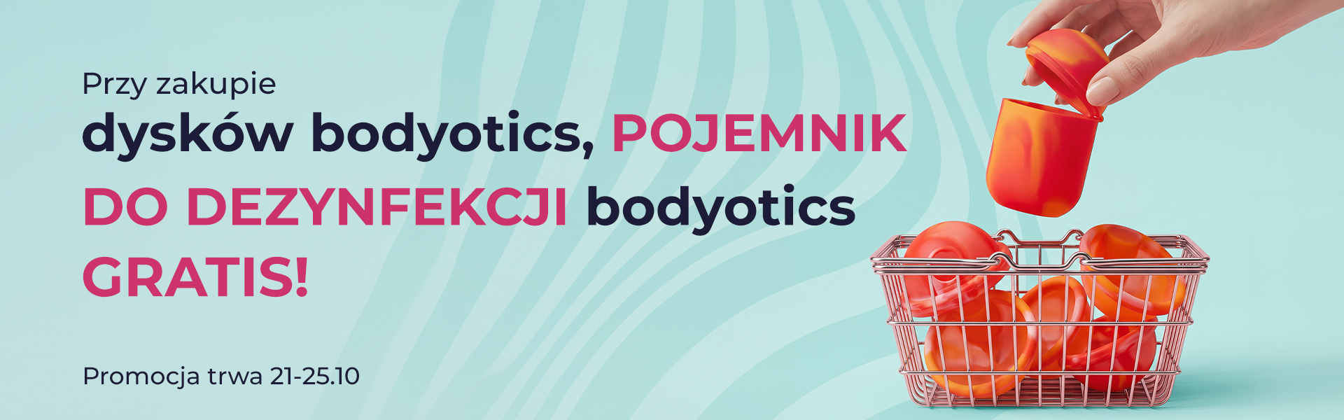 Pojemnik do dezynfekcji gratis do dysków menstruacyjnych Bodyotics