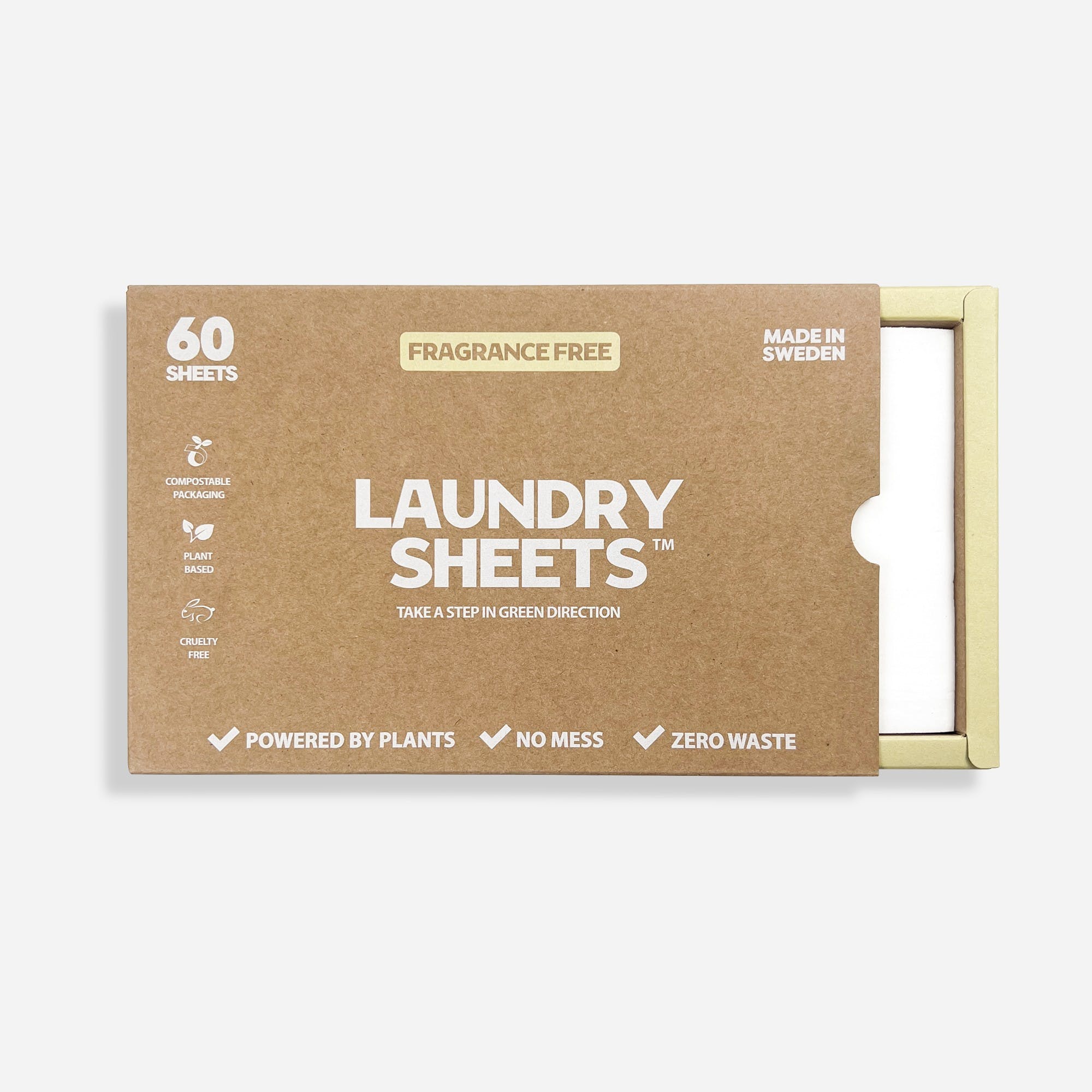 Laundry Sheets Listki Do Prania Z Naturalnym Detergentem Fragrance Free